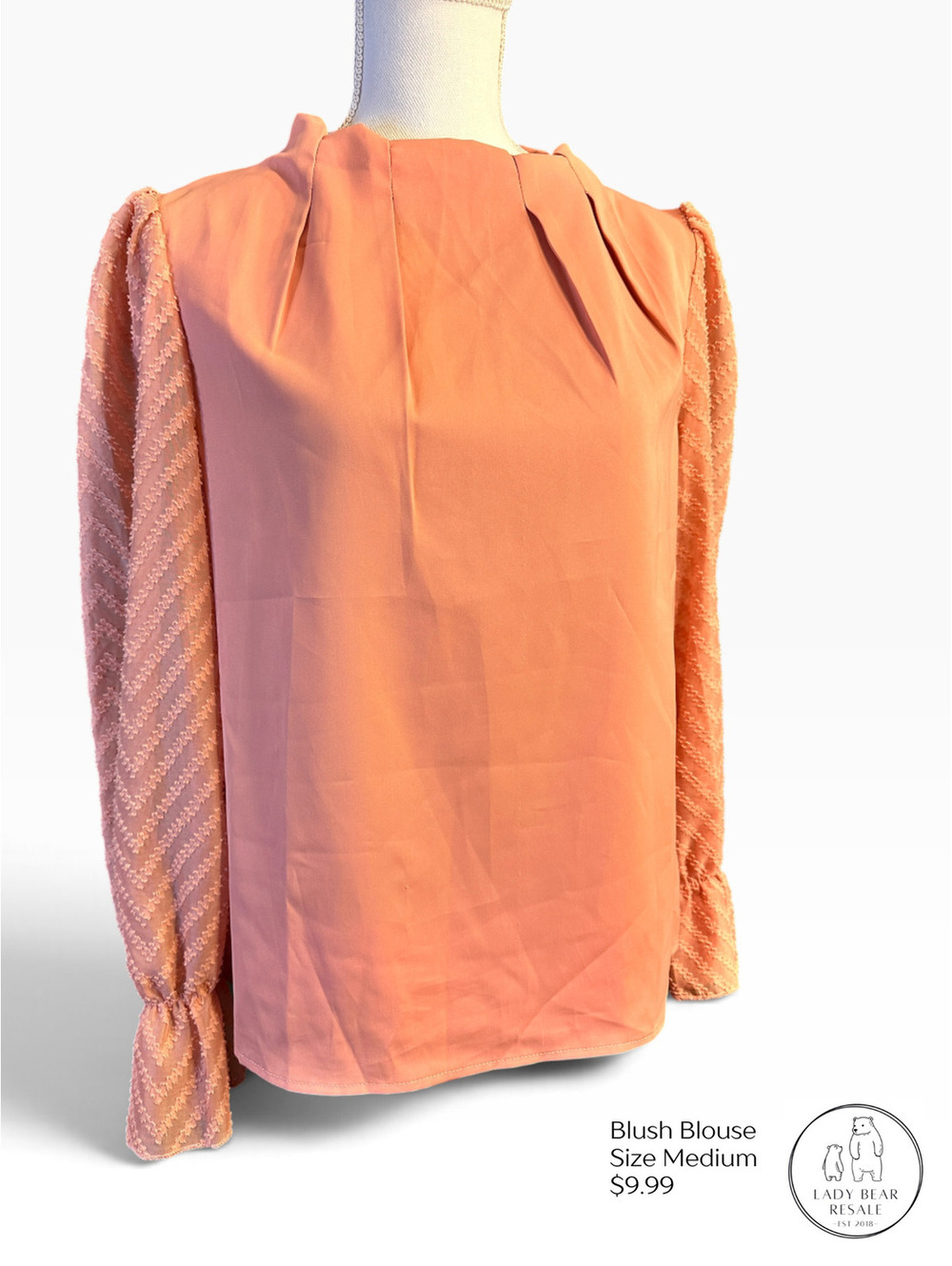 Blush Rose Blouse - Size Medium